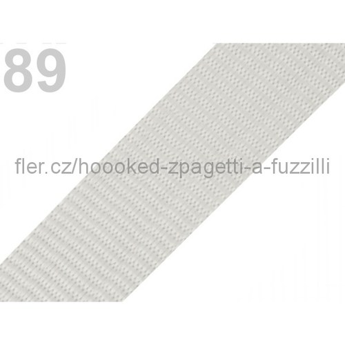 Popruh polypropylén š.40mm (5m) - šedá sv. — foto 1