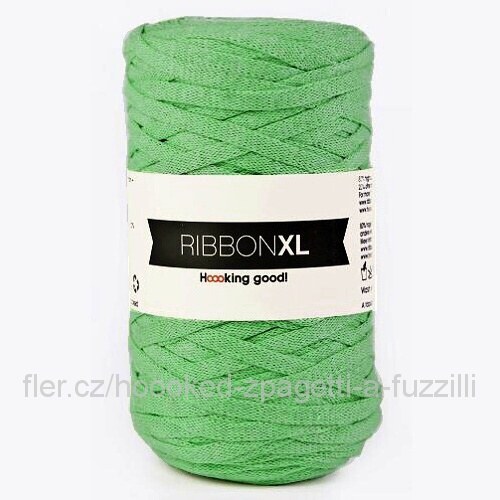 Hoooked RibbonXL - podzimní zeleň (130 m)