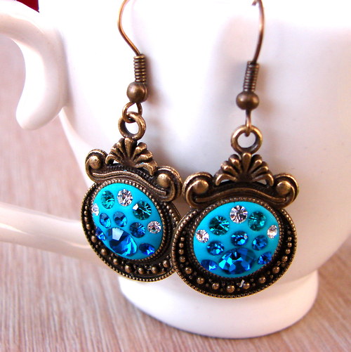 Exclusive náušky "Isabella Turquoise" — foto 1