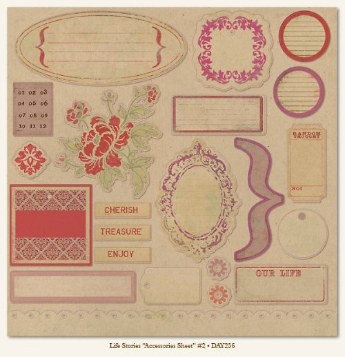 Die-Cut Accessory -Life Stories Coll. 2-scrapbook — foto 1
