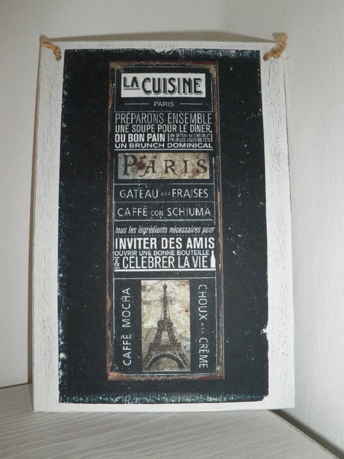 Vintage cedulka "La cuisine" II