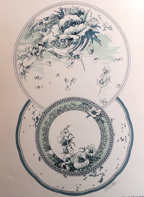 Litografie porcelán 1890 — foto 1