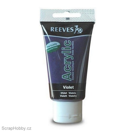 Akrylová barva - Violet - 75ml — foto 1