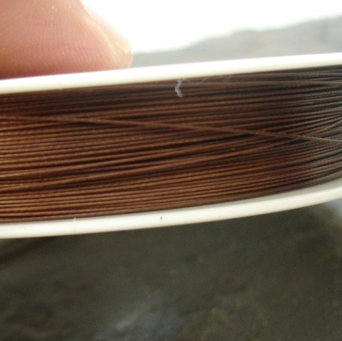 Bižutérní lanko 0,38mm - 2m - hnědé