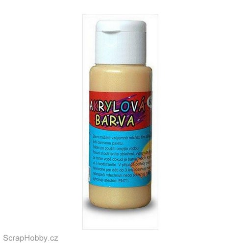 Akrylová barva - Zlatá - 60ml — foto 1