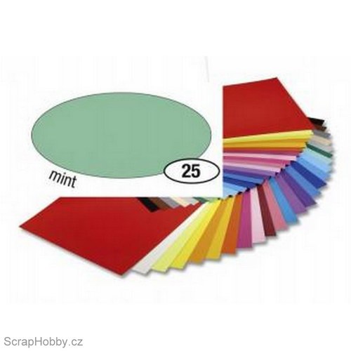 Jednobarvé papíry - Mátový - 130g - A4 — foto 1