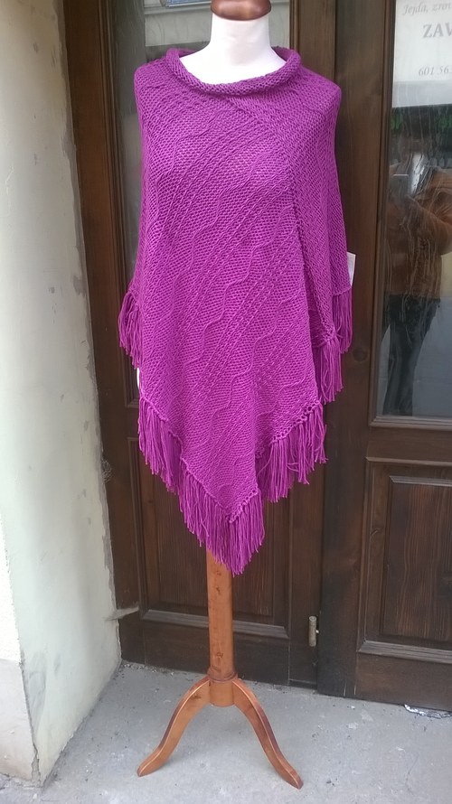 Fialové pončo — foto 1