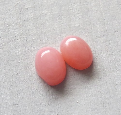Růžový opál - Peru (6x8mm) , pár B5 — foto 1