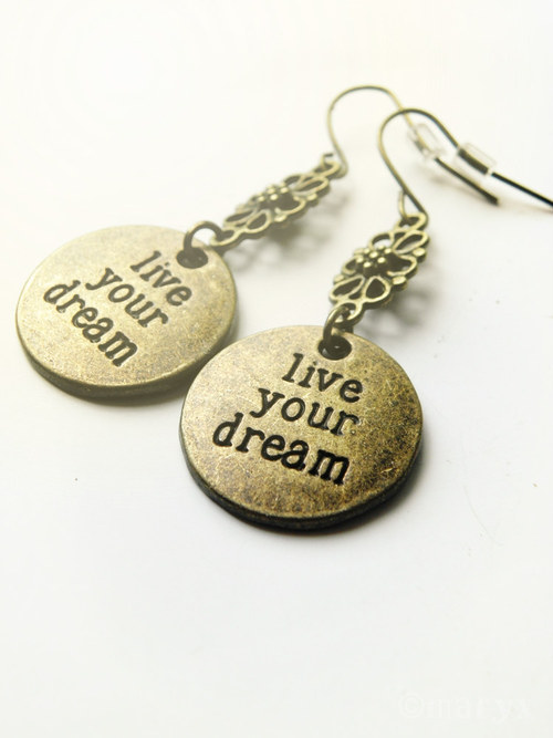 Live your dream! •náušnice• — foto 1