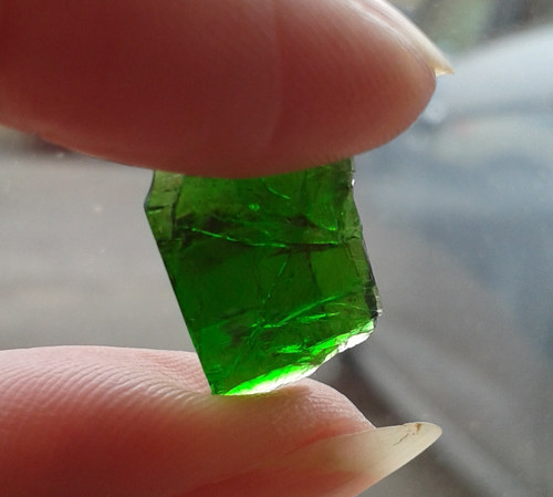 Chromdiopsid surový - L-113 — foto 1