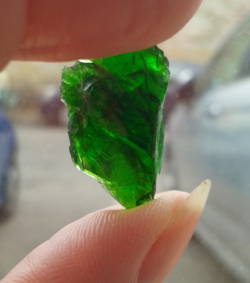 Chromdiopsid surový - L-114 — foto 1