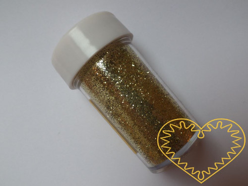 Zlaté třpytky - glitry - brokát 20 g — foto 1