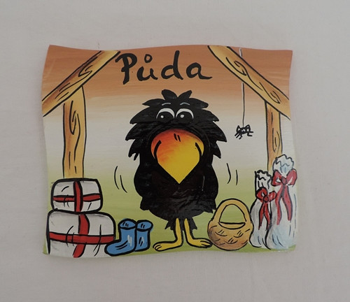 Cedulka na dveře-půda-havran-hnědá