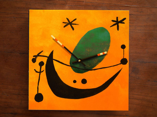 Keramické hodiny 33x33cm - Miró