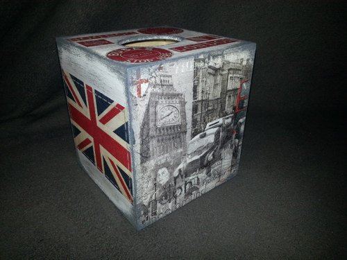 Krabička na kapesníčky - London