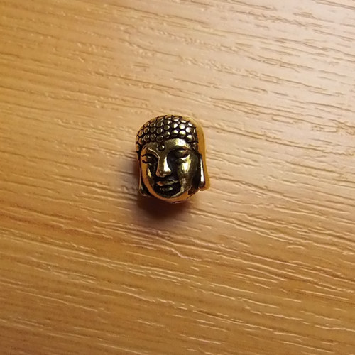 Budha - zlato - 10mm x8mm — foto 1