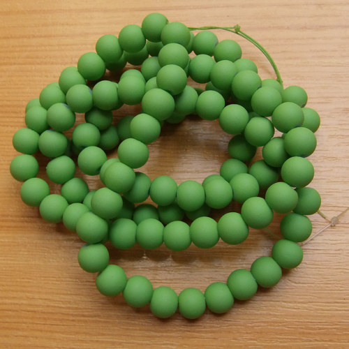 Pogumované korálky - 8mm - 10 kusů
