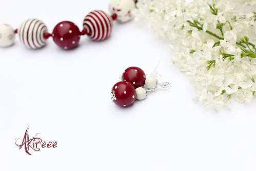 Red Wine - náušnice na přání — foto 1