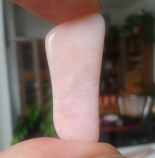 Opál růžový - tromlovaný L- 148 — foto 1
