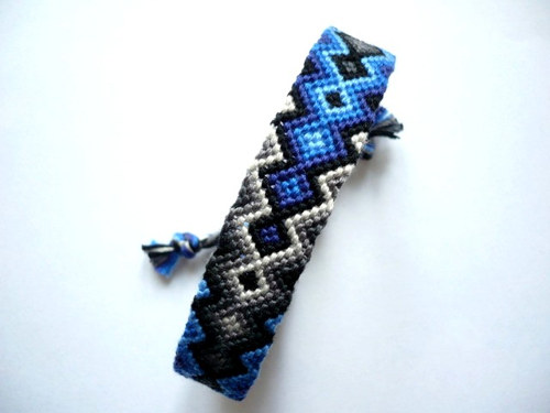 Šedomodrý náramek