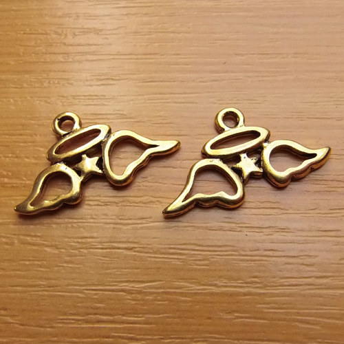 Křídla - zlato - 13mm x 23mm