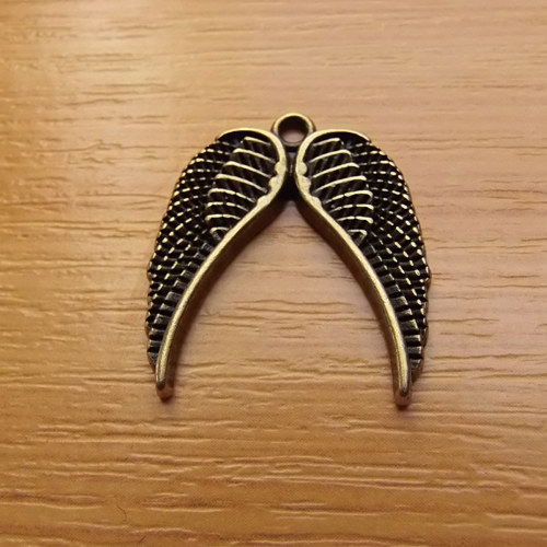 Křídla - starobronz - 22mm x 20mm
