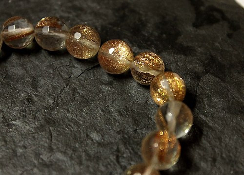 Křišťál GOLD SAND 10MM — foto 1