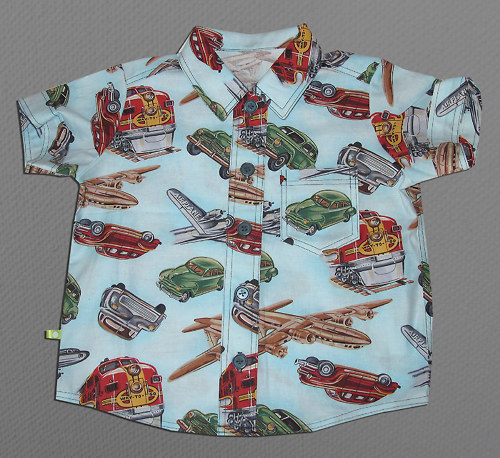 Letní košile retro auta vel. 2-3 roky