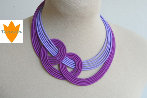 Náhrdelník Purpurové ráno © design Terinela