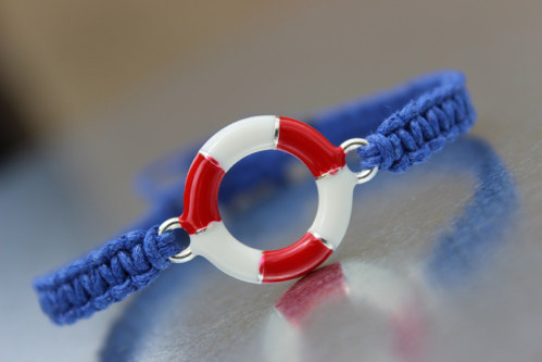 Námořnický.. ;) Náramek macramé — foto 1