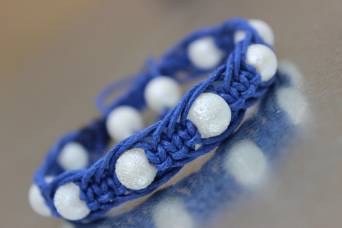 U moře.. Náramek makramé/shamballa — foto 1