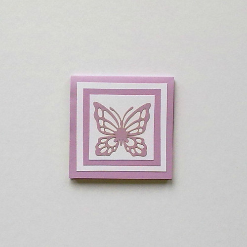 Bloček střední -Motýl - sv.fialový (Post-it)