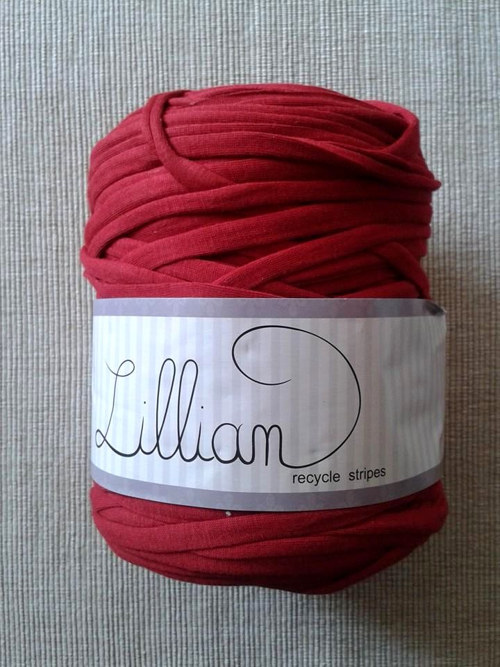Textilní příze Lillian - Tmavě červená — foto 1