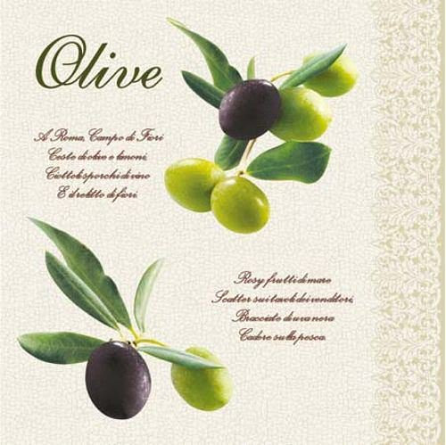 Ubrousek na decoupage Olive, 1ks — foto 1