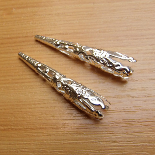 Kaplíky - dlouhé - 41mm x 8mm - 2 kusy