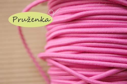 Pruženka kulatá *Ø2 mm* 2 m * středně růžová