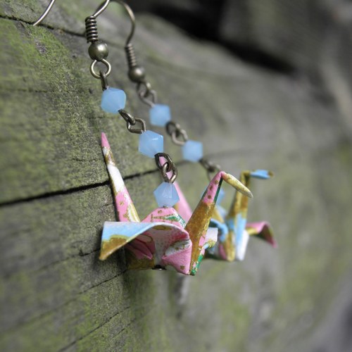 Něžnosti - origami náušnice — foto 1