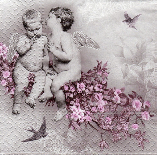 Ubrousek na decoupage Angelic chic