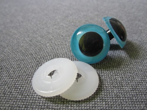 Bezpečnostní oči, modrá barva, 20mm