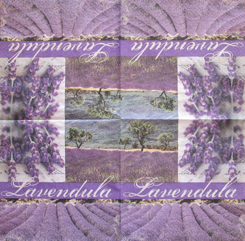 Ubrousek na decoupage Lavendula, 1ks
