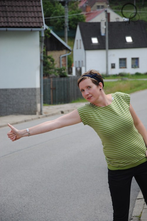 Hráškové pruhované, vel. XL — foto 1