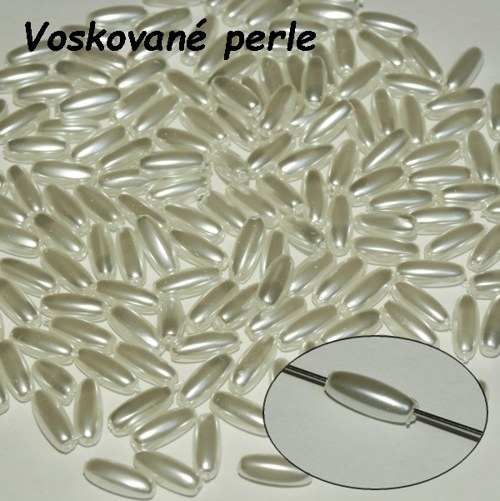 Voskované válečky 13 mm, White, 10ks — foto 1