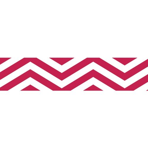 Samolepicí papírová páska 10m chevron červená