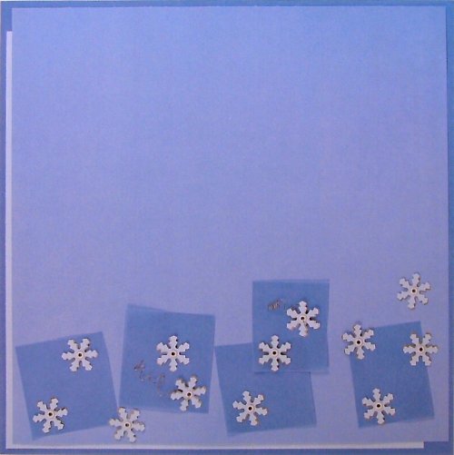 Scrapbookový papír Falling Snowflakes — foto 1