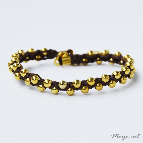 Hnědý náramek "MACRAME BRACELET"