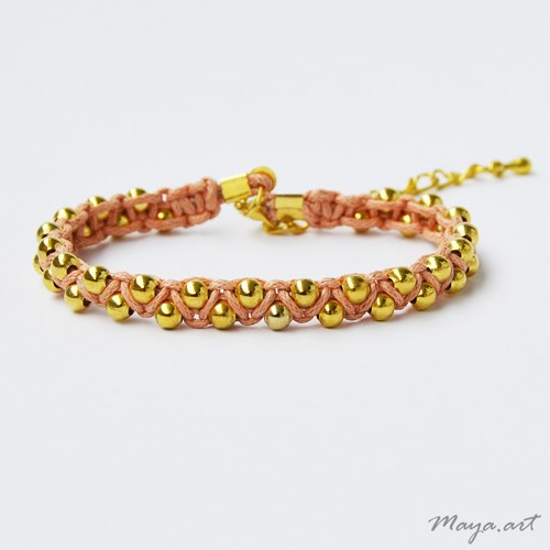 Oranžový náramek "MACRAME BRACELET"
