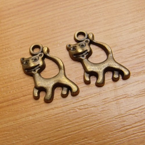 Kočka - starobronz - 24mm x 14mm