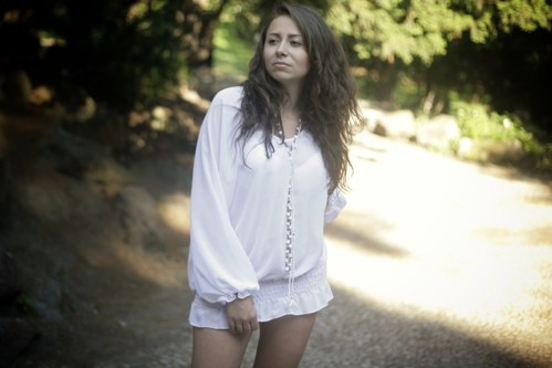 Romantická bílá halenka — foto 1