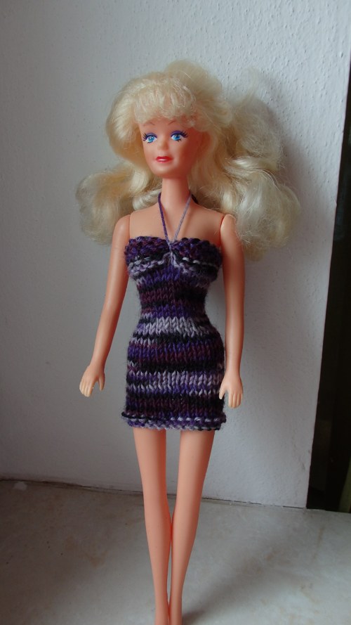 Barbie- krátké strakaté šaty — foto 1