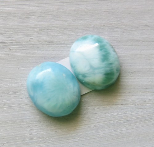 Larimar , Andělský kámen,pár č.5 — foto 1